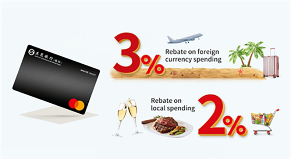 外幣消费 3%回贈！本地消費 2%回贈！